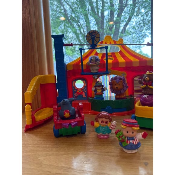 Fisher-Price Big Top Circus Playset W/ Figures & Animal Cars - Vintage Kids Toy - Picture 8 of 8